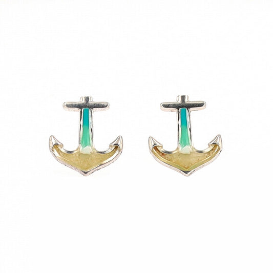 The Shoreline Anchor Earrings (Sterling Silver)