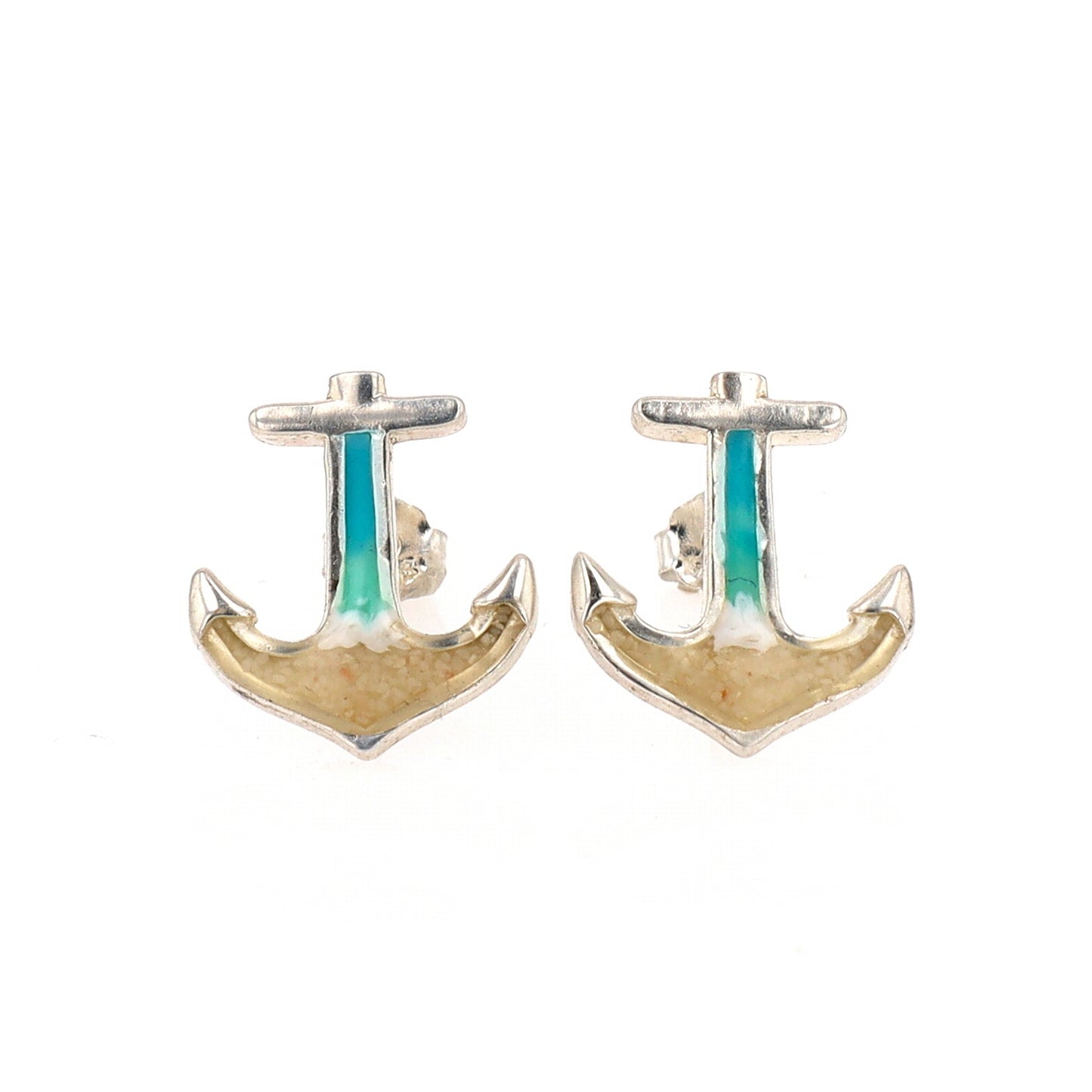 The Shoreline Anchor Earrings (Sterling Silver)
