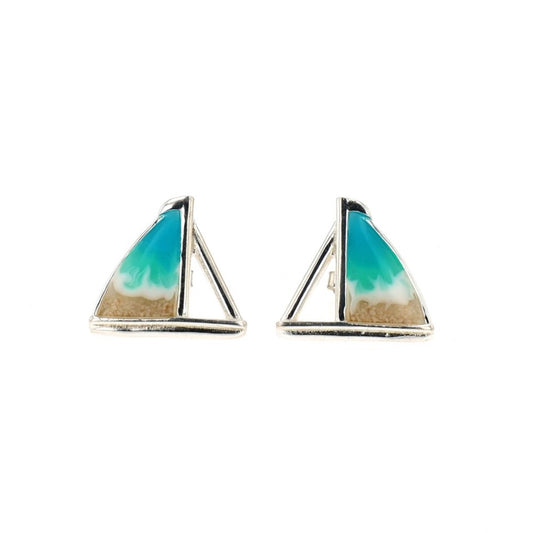 The Shoreline Sailboat Earrings (Sterling Silver)