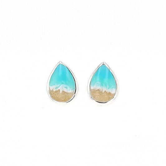 Shoreline Teardrop Earrings (Sterling Silver)