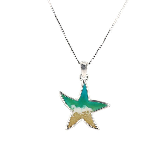 The Shoreline Starfish Necklace (Sterling Silver)