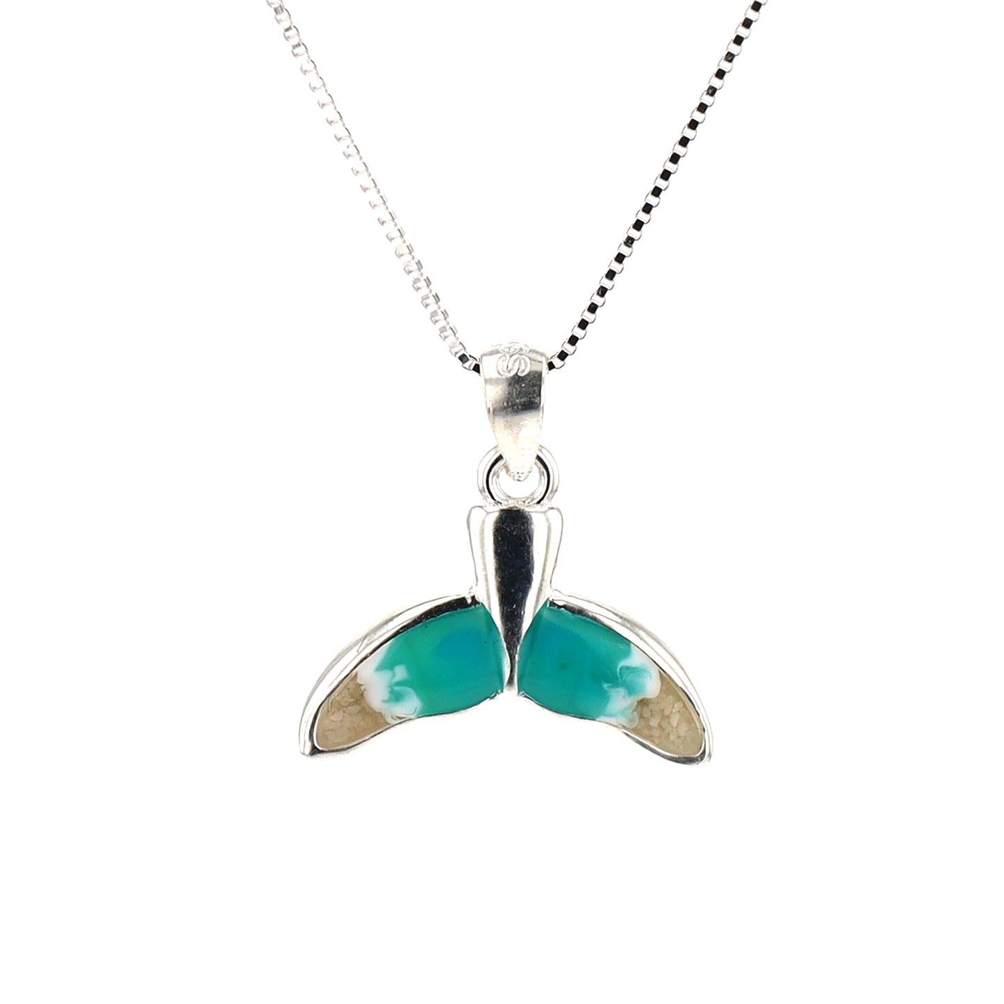 The Shoreline Whale Tail Necklace (Sterling Silver)