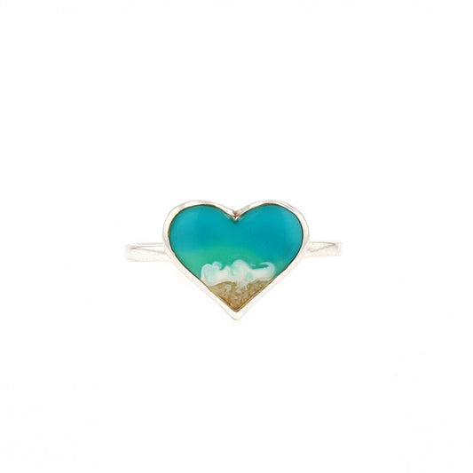 The Shoreline Heart Ring (Sterling Silver)